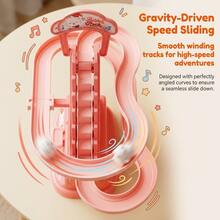Little Duck/Little Rabbit Climbing Ladder Track Manual Slide Roller Coaster Children's Toy, Parent-Child Interaction, Visual Training, Sensory Game, Hand-Eye Coordination, Brain Development, Suitable For Boys And Girls Aged 3+, Back To School Gift, Birthday Holiday Gift - Multicolor - View 3