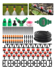 Sistema De Riego Automatizado Con Cronometro 50m 257pzs Kit - A - Ver 1