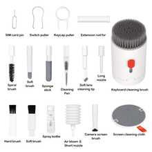 20-In-1 Multifunctional Keyboard Cleaning Brush, Keyboard/Screen/Camera/Earphone Cleaning Tool Set, Includes Keycap Puller + Switch Puller + Brush + Air Blower + Cleaning Solution, Essential Cleaning Tools For Daily Life/Work - Multicolor - View 12
