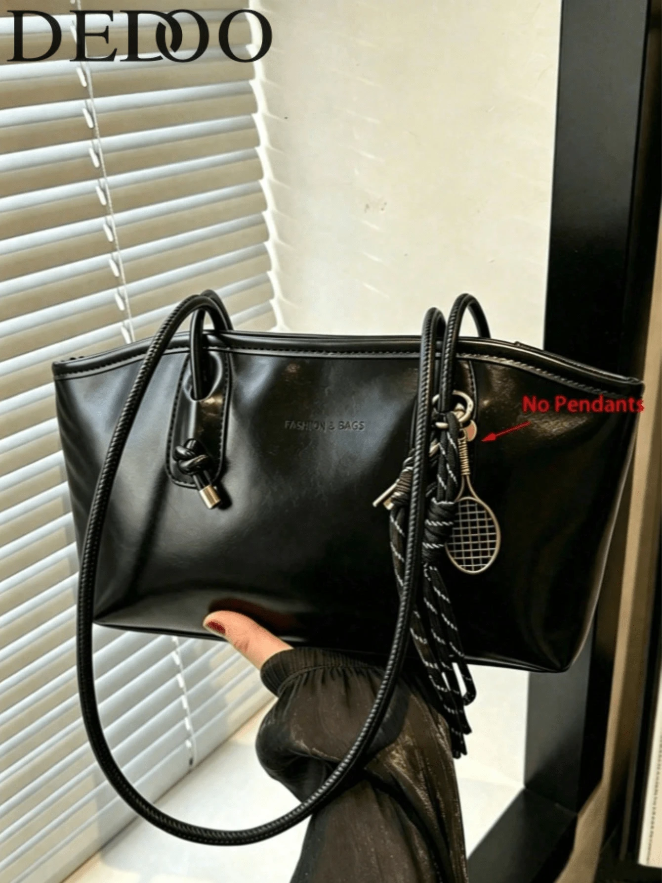 Dedoo 1 pieza Bolso de bolos color café nuevo, estilo retro otoño/invierno, adecuado para ir al trabajo/estudiantes (colgante no incluido)