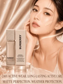 Burberry Bobbery Foundation C20 (Ukuran Penuh 30ml, Sampel 5ml), Pengontrol Minyak Tahan Lama 24 Jam, Perlindungan Matahari, Penutup Noda, Hasil Akhir Matte Alami, Pengontrol Minyak, Cocok untuk Kulit Berminyak dan Kombinasi - Abad ke-20 - View 3