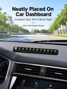 Car Temporary Parking Phone Number Plate Car Number Plate Parking Car Interior Sticker Move Car Phone Number Parking Plate - A - View 4
