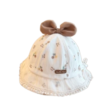 Personalized Custom 1pc Bow Style Soft Hat - Multi-Color Options, Customizable Embroidered Name/Letter Sun Hat, Sweet, Fashionable, Cute, Lightweight Bucket Hat, Practical Birthday/Holiday Gift. Perfect For Spring/Summer Outdoor, School, Play - Multicolor - View 9
