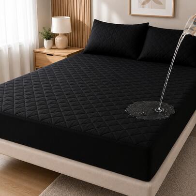 Protetor de Colchão Impermeável Matelado com Elástico Ajustável Macio Solteiro Casal Queen King