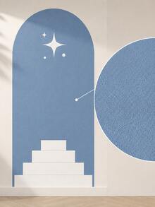 1PC/2PCS Boho Arch Wall Sticker, Removable Peel And Stick Wall Decal, Moon Star Islamic Nursery Decor For Kids Room, Bedroom And Living Room - Multicolor - View 2