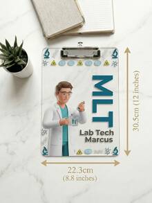 1pc Customized Text Nurse Clipboard, Stethoscope & Coffee Pattern Multifunctional Clipboard, Suitable For Nursing Students, Hospital RN, LPN, CNA, Doctors, Perfect For New Graduates Gift, Nurses Week, Birthday And Healthcare Workers Appreciation Gift - Multicolor - View 18