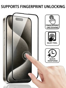 4pcs 17 Pro Max 16 Pro Max 15 Pro Max 16Plus 15Plus 14 13 12 11 Pro Max 13Mini 12Mini Xs Max XR 8 7 6 8Plus 7Plus 6Plus Se3 Se2 Screen Protector, Tempered Glass HD High Definition 9H Hardness Shatterproof, Anti-Fingerprint Anti-Scratch, Vacuum Adhesion Bubble-Free Easy Installation, Full Coverage - Clear - View 6