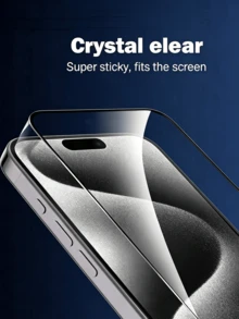 4pcs 17 Pro Max 16 Pro Max 15 Pro Max 16Plus 15Plus 14 13 12 11 Pro Max 13Mini 12Mini Xs Max XR 8 7 6 8Plus 7Plus 6Plus Se3 Se2 Screen Protector, Tempered Glass HD High Definition 9H Hardness Shatterproof, Anti-Fingerprint Anti-Scratch, Vacuum Adhesion Bubble-Free Easy Installation, Full Coverage - Clear - View 8
