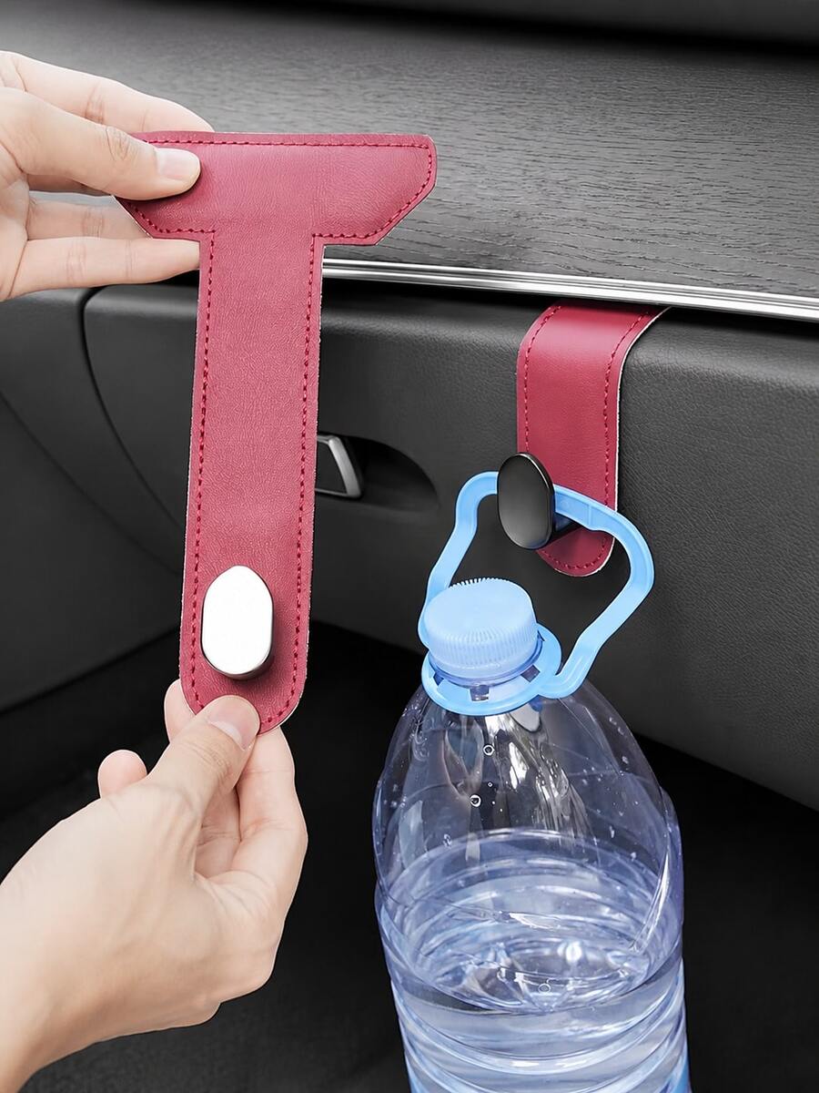 T-Shaped Car Glove Box Hook, Drill-Free Sturdy Metal Hook Rack, Non-Damaging Installation Passenger Storage Box Organizer Hook, Multi-Function Car Interior Storage Rack Suitable For Shopping Bags, Water Bottles, Handbags