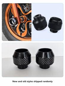 2件裝頂級鋁合金摩托車前叉保護套，碳纖維紋理，吸震防撞設計，輕量耐用，適用於摩托車、電動單車、機車與全地形車（新舊款隨機發貨） - 彩色 - 查看 12