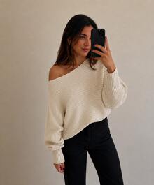Women Sweaters - White - View 2