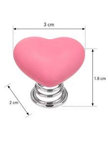 Heart-Shaped Car One-Touch Start Button Decorative Cover, Cute 3D Car Ignition Button Sticker, Interior Modification Personalized Creative Accessory, Women's Car Decor - A - View 3