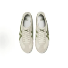 Asics Authentic Onitsuka Tiger Mexico 66 Leather Sneakers - White/Blue/Red Classic Low-Top | Premium Japanese Heritage Footwear | Slim-Profile Lightweight Trainers - 米綠色 - 查看 6