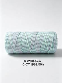 Hemp Cord Spool - Hemp String - Made With Love -Cord Thread For Jewelry Making, Macrame, Scrapbooking, DIY, & More - Variegated Rainbow - Color - View 2