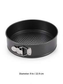Powcan Non-Stick Round Springform Cake Pan, Silver Quick-Release Cheesecake Baking Mold, Detachable Bottom Baking Mold, Available In Single Size And 4-Piece Set, Suitable For Layer Cakes, Mousse, Pizza, Birthday Parties And Home Baking - View 12