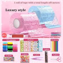 300cm Nano Bubble Tape, Gift Box Tape, Multi-Purpose Adhesive That Can Blow Bubbles, Reusable And Residue-Free, Suitable For DIY Crafts, Children's Toys, Back To School, Halloween, Teacher, Christmas, Holiday Decorations, Classroom Projects (Some Accessory Colors And Patterns Are Random) - Multicolor - View 11