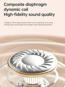 In-Ear Wireless Bluetooth Earbuds, Leather-Like Texture, HiFi High-Quality Bass, Long Battery Life, Built-In Microphone, Compatible With IOS/Android Systems, Suitable For Sports/Running/Fitness/Music/Office/Gifts - A - View 6