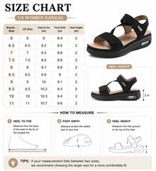 Women's Platform Wedge Sandals With Ankle Strap – Comfortable Summer Walking Shoes Travel Sandals Casual Wear - White - View 9