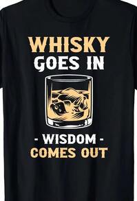 Whisky Adentro, Sabiduría Afuera - Camiseta de Bar para Hombre, Adecuada para Salidas, Fiestas y Bares, el Mejor Regalo para Amigos/Familiares Hombres - Negro - Ver 10