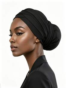 YPGVUO Solid Criss‑Cross Knotted Turban Cap, Breathable Elastic Head Wrap For Hijab Inner & Casual Styling, Nice Holiday Present For Ladies - Multicolor - View 8