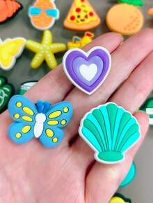 35pcs/Set Colorful Shoe Charms, DIY For Perforated Shoes, Bags, Phone Cases And More, Exquisite Gift For Friends. - Multicolor - View 12