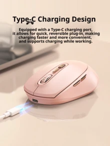 Acer Mouse nirkabel dual-mode dengan Bluetooth 2.4G, pengoperasian senyap, dapat diisi ulang, simetris, portabel, cocok untuk penggunaan bisnis dan perkantoran, tiga pengaturan DPI, dan cocok untuk laptop. - View 7