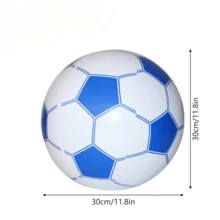 1/3PCS Thickened Inflatable Beach Soccer Ball, Party Gathering Water Interactive Game Prop, Explosion-Proof And Leak-Proof PVC Material, Pool Water Play Fun Toy, Beach Camping Decoration Ornament, Wear-Resistant And Tear-Resistant Easy Storage Water Soccer - A - View 4