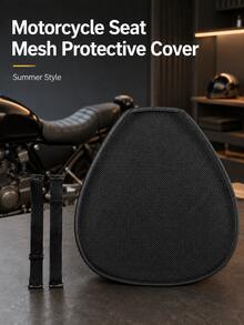 Motorcycle Seat Cushion, Gel 3D Honeycomb Seat Pad, Long Distance Riding Shock Absorption Breathable Cooling Pressure Relief, With Breathable Mesh And Fluffy Cover, All Season Universal, Anti-Slip Fit For Cruiser, Scooter, Electric Bike, ATV, Comfortable Gift For Men - A - View 15