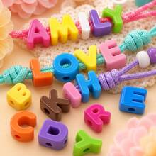 Randomly Mix 10/50/100pcs Acrylic Letter Beads For Jewelry Making Supplies, Colorful Big Alphabet Charm For DIY Bracelet Necklace Craft Bead - Colorful Letter Beads - View 5