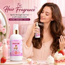 Perfume Feminino Spray Bolo de Morango 100ml, Aroma Doce Frutado Cremoso de Bolo, Fragrância Duradoura, Névoa para Cabelo/Corpo, Sem Álcool, Tamanho de Viagem 3.38FL.0Z, Adequado para Uso Diário/Férias/Festa, Presente Ideal para Namorada e Mãe/Presente de Aniversário/Presente do Dia das Mães - Champanhe de morango - Visão 6