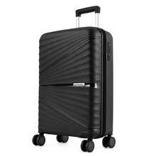 Mala de Bordo 10kg em Polipropileno 55x35x25cm Rodas Duplas 360° Cadeado TSA Porta USB/USB-C e Porta-Copos - Preto - Visão 9