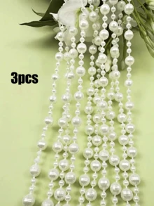 1/3/6pcs Shiny Beaded Decorative Rope, Suitable For Door Curtains, Partition Curtains, Window Sill Decor, Restaurant Decor, Back To School, Birthday Party, Holiday Party, Wedding And Holiday Gifts - Multicolor - View 8