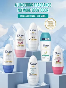 Dove 梨子與蘆薈香氛女性止汗滾珠 48H 吸汗微鹽配方 持久清新 乾爽不黏膩 便攜 0%酒精 保濕乳霜腋下護理 異味控制 日常夏季健身適用 敏感肌 50ml - 香梨蘆薈味 50ml - 查看 5