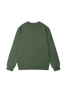 Women's Autumn/Winter New Simple Printed Casual Fashion Versatile Crew Neck Sweatshirt - Green - View 4