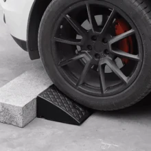 2PCS Kerb Ramps 7cm Height,  Curb Ramp For Cars, Heavy Duty Threshold Ramp For Wheelchairs, Rubber Curb Ram For Driveway, Mobility Scooter/Step,(50x27x7cm) X2 - Black - View 3