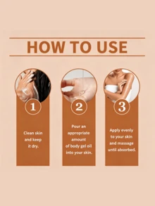 Gel Minyak Tubuh 200ml, Memperbaiki Kulit Kering dan Kasar, Tekstur Tidak Berminyak, Membuat Kulit Lembut dan Halus, Cocok untuk Penggunaan Seluruh Tubuh - Bunga - View 7