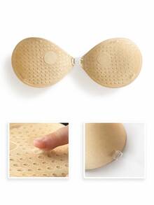 1pc Thick Invisible Adhesive Breast Lift Tape/Chest Lift Tape With Transparent Shoulder Straps, Suitable For Dresses, Enhances Cleavage, Lifts And Shapes, Suitable For Petite/Small Bust - Multicolor - View 4