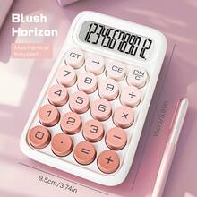 Mini Gradient Calculator: 12-Digit LCD Display & Clicky Aesthetic Keys | Ultra-Portable Office And School Desktop Essential - Twilight Bloom - View 11
