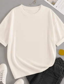 Camiseta Streetwear Quadros Van Gogh Camisa Skatista 100% Algodão T-Shirt - Creme - Visão 3
