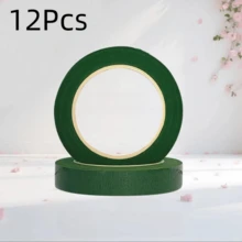 3/6/12入 紙膠帶皺紋紙 DIY 手作材料 花束花環花藝綠色花藝膠帶 玫瑰網格花卉包裝 - 彩色 - 查看 14