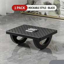 Ergonomic Under-Desk 180° Rocking Footrest, Anti-Fidget Roller Massage Foot Pad With Acupressure Massage Bumps And Comfortable Cushion, Relieves Stress And Corrects Sitting Posture, Suitable For Office, Home, Gaming, Travel And Wheelchair Use, Portable Office Accessory, Non-Slip Base, Random Color, Office Rest Support Tool - Random Styles - View 5