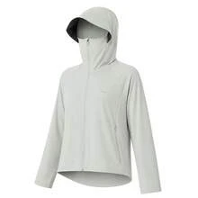 LI-NING Women's Lightweight Hooded Jacket - Windproof Breathable Outdoor Sports Jacket AFDV286 AFDVK54 - Crystal Gray - View 1