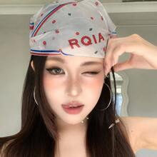 1 Stück amerikanisches Retro quadratisches Kopftuch für Damen, neues multifunktionales Y2K Hot Girl Kopftuch aus Seide, modisches Haarband Accessoire - Verschiedenfarbig - Übersicht 2