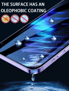 6pcs Full Coverage Screen Protector, Compatible With IPhone 17 Pro Max 16 Pro Max 15 Pro Max 16Plus 15Plus 14 13 12 11 Pro Max 13Mini 12Mini Xs Max XR 8 7 6 8Plus 7Plus 6Plus Se3 Se2, Black Edge Tempered Glass Film, Compatible With Phone Case, High Definition Transparent - Clear - View 4