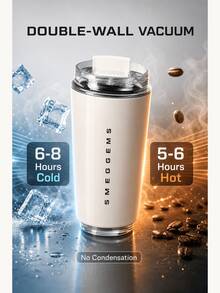 SMEGGEMS Cold Drink Cup, Cup, Fashion Coffee Mug Stainless Steel Travel Water Bottle Insulated 240ml Cup, Stainless Steel Vacuum Cup, Leak-Proof Reusable Double-Wall Coffee Cup - Below 0.5L - View 6
