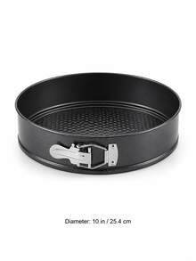 Powcan Non-Stick Round Springform Cake Pan, Silver Quick-Release Cheesecake Baking Mold, Detachable Bottom Baking Mold, Available In Single Size And 4-Piece Set, Suitable For Layer Cakes, Mousse, Pizza, Birthday Parties And Home Baking - View 11