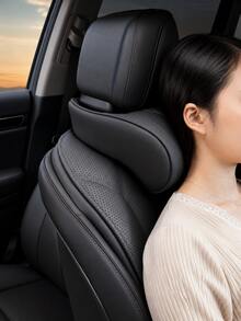 Premium Breathable Perforated Car Neck Pillow & Lumbar Support, Comfortable Car Seat Headrest Cushion, All-Season Car Seat Neck & Back Support Pad, High-End Car Interior Accessory - A - View 3