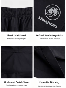 CAMEL CROWN Women's Quick-Dry Shorts, Summer New Cool-Feeling Sun-Protection Wide-Leg Pants, Suitable For Outdoor Sports - Phantom Black - View 3