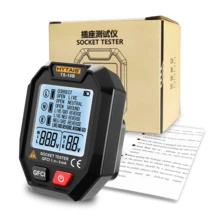 HYTAIS Digital Outlet Tester, GFCI RCD Socket Detector, Voltage Display, Universal US/EU/UK Plug, Tests Live/Neutral/Ground Wiring, 60-250V AC, Home And Office Electrical Safety Inspection Tool - Multicolor - View 8