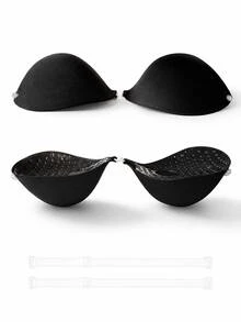 1pc Thick Invisible Adhesive Breast Lift Tape/Chest Lift Tape With Transparent Shoulder Straps, Suitable For Dresses, Enhances Cleavage, Lifts And Shapes, Suitable For Petite/Small Bust - Multicolor - View 8
